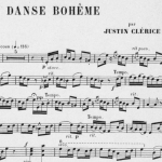 Justin Clérice, Danse bohème pour piano et violon, 1896