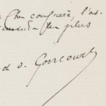 Lettre d'Edmond de Goncourt à Charles Nuitter, juin 1876