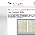 "Victor Hugo dans Gallica", sur la plateforme Chermedia