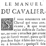 William Burdon, Le Manuel du cavalier, 1732
