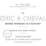 Louis Vallet, Le Chic à cheval, 1891