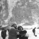 Couple de patineurs à Chamonix, 1913