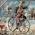 The Hero of Nicaragua : funambule à bicyclette, 1890-1900