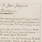 Le manuscrit de Rousseau juge de Jean-Jacques