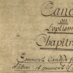 Voltaire, manuscrit de Candide ou l'optimisme