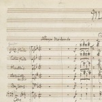 Jules Massenet, manuscrit de Manon