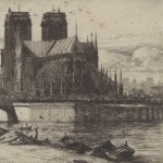 Charles Meryon, L'abside de Notre-Dame de Paris, 1854