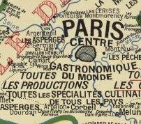 Carte gastronomique de la France, par A. Bourguignon, Paris, 1929<br>============================