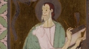 Saint Marc. Évangiles de Saint-Bertin. BnF, département des manuscrits, Latin 278, f.61