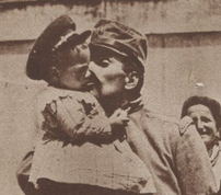 Les adieux avant le départ pour le front, Le Miroir, 27 juin 1915<br>============================